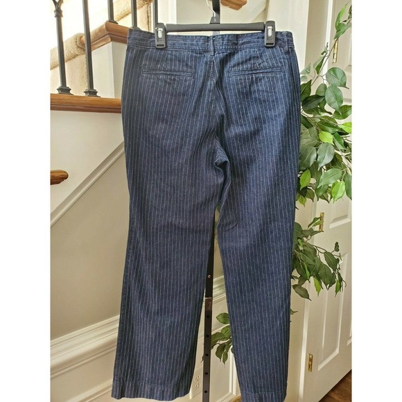 Chaps Women's Blue Lined Denim Cotton Mid Rise Straight Leg Casual Jeans Pant 10 - Picture 5 of 11